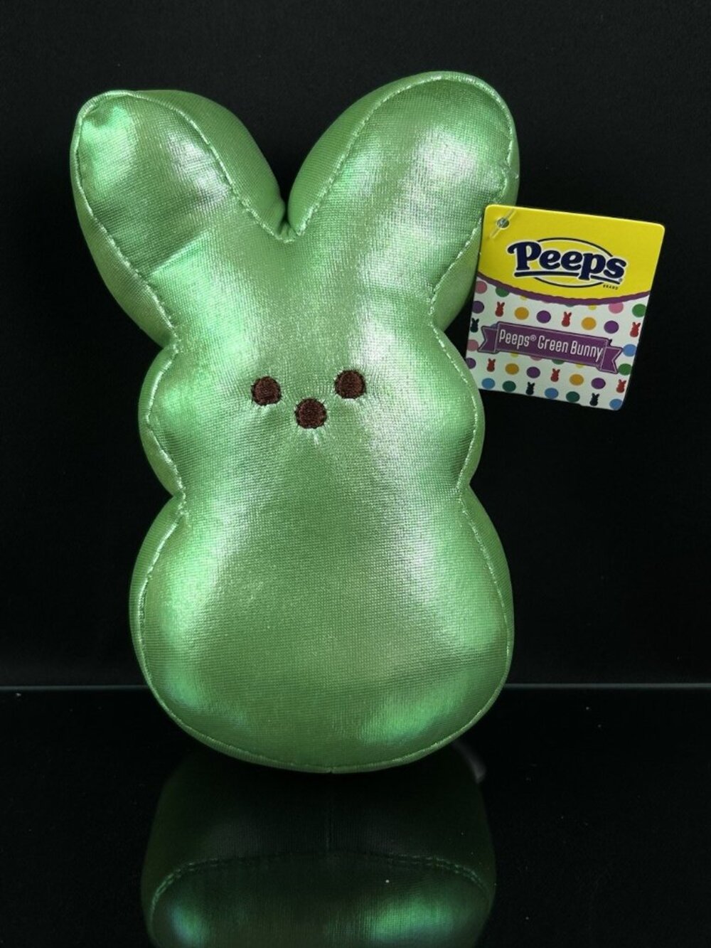 Peeps Bunny by Animal Adventure 6" Green Iridescent Easter Plush NWT